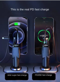 EzzySo 12/24V 60W Fast Car Charger with Retractable Charging Cable Fast Car Power Adapter PD20W for iPhone Type C 40W Car Bluetooth USB Charger Plug with iPhone,Samsung,Galaxy,Huawei,Xiaomi  - Image 4