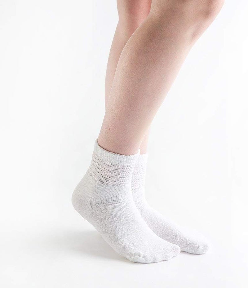 Doc Ortho Loose Fit Cotton Diabetic Socks for Men and Women 3 Pairs 14 Crew - Image 1