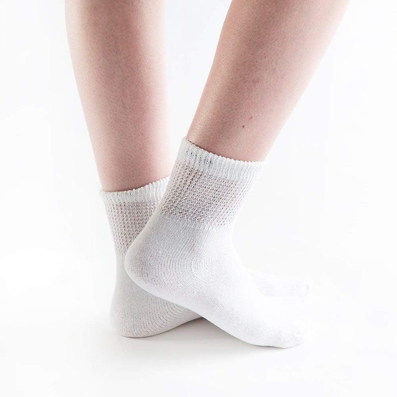Doc Ortho Loose Fit Cotton Diabetic Socks for Men and Women 3 Pairs 14 Crew - Image 2