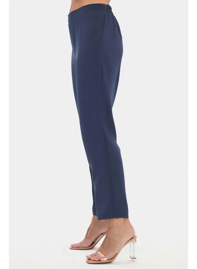 JUNE June Women Embroidered Detailed Shirt and Trousers Set Indigo