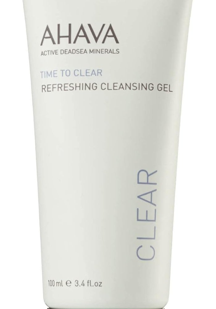 AHAVA Refreshing Cleansing Gel 100 ml - Gentle Dead Sea Makeup Remover and Facial Cleanser for Sensitive Skin - Image 1