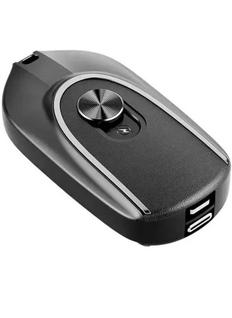 Raxoom Keychain Portable Charger for Android,  Mini Power Emergency Pod Small Power Bank Battery Pack, Portable Fast Charging Cell Phone Charger (Black) - Image 1