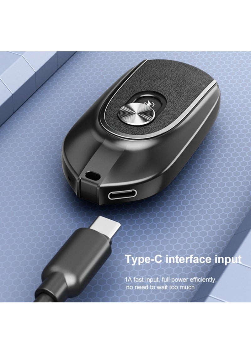 Raxoom Keychain Portable Charger for Android,  Mini Power Emergency Pod Small Power Bank Battery Pack, Portable Fast Charging Cell Phone Charger (Black) - Image 3