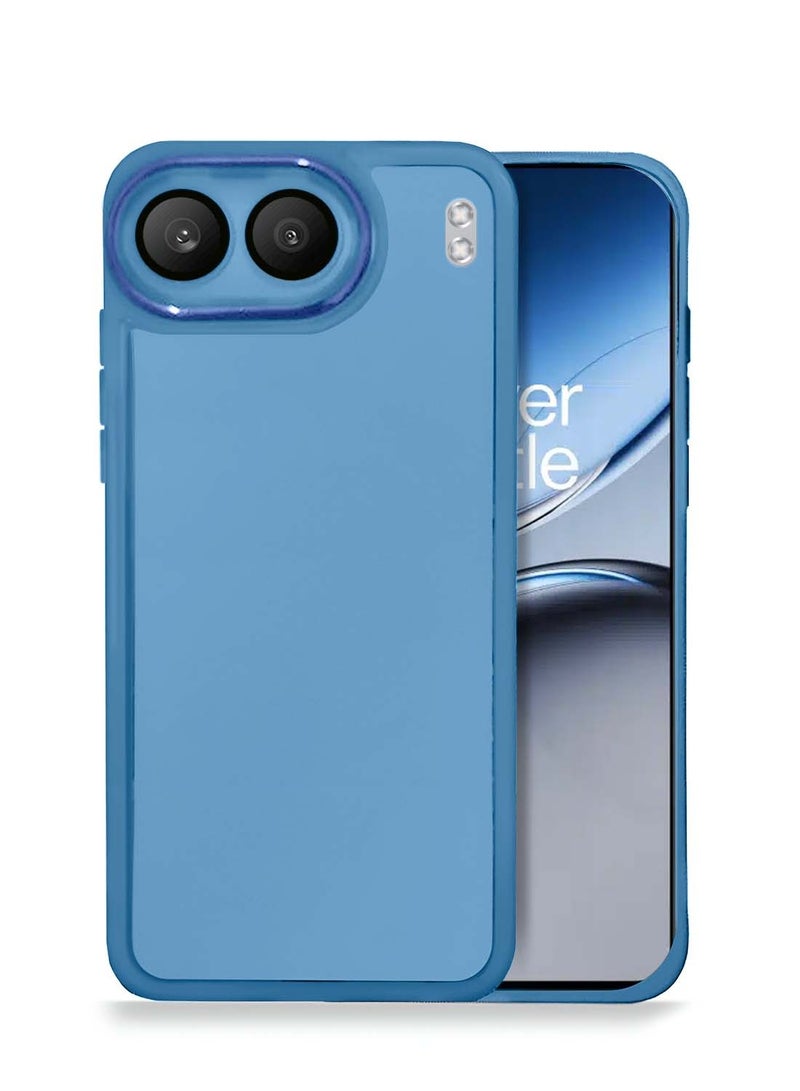 دبليو تيك OnePlus Nord 4 5G 2024 هاتف ناعم شفاف TPU سيليكون رفيع للغاية أنيق مطلي بالكهرباء غطاء العلبة الخلفية للكاميرا - أزرق - Image 1
