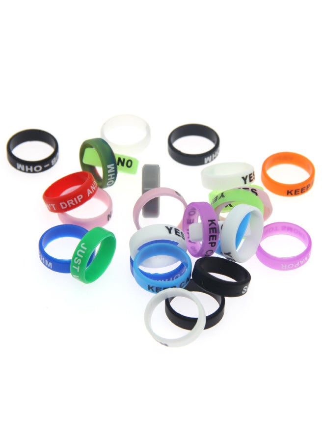 Hair Clipper Anti-fall Ring Electric Scissors Anti-slip Ring Oil Head Carving Electric Scissors D8 Clipper Forced Grid Decorative Ring Electric Clipper Ring-Color:30mm Silicone Ring Mixed Color 10 PCs