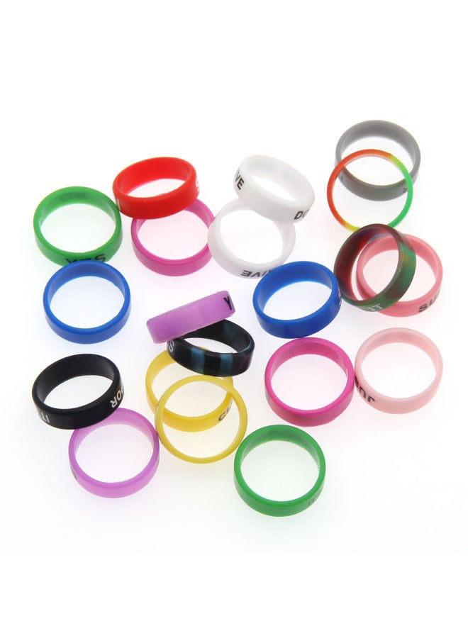 Hair Clipper Anti-fall Ring Electric Scissors Anti-slip Ring Oil Head Carving Electric Scissors D8 Clipper Forced Grid Decorative Ring Electric Clipper Ring-Color:30mm Silicone Ring Mixed Color 10 PCs