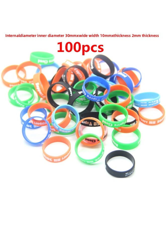 Hair Clipper Anti-fall Ring Electric Scissors Anti-slip Ring Oil Head Carving Electric Scissors D8 Clipper Forced Grid Decorative Ring Electric Clipper Ring-Color:30mm Silicone Ring Mixed Color 10 PCs