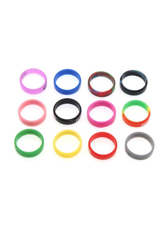 Hair Clipper Anti-fall Ring Electric Scissors Anti-slip Ring Oil Head Carving Electric Scissors D8 Clipper Forced Grid Decorative Ring Electric Clipper Ring-Color:30mm Silicone Ring Mixed Color 10 PCs
