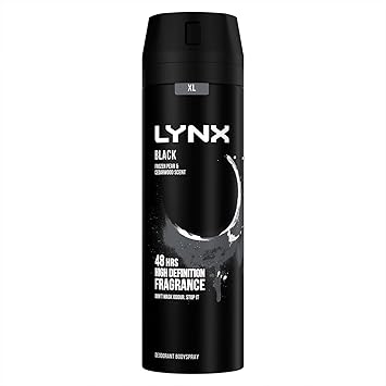 Lynx XL Black 48Hrs High Definition Frozen Pear Cedarwood Scent Deodourant Bodyspray 12 X 200ml - Image 2
