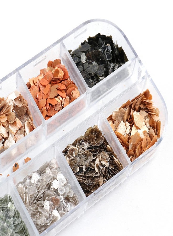 Vezocim Mica Marble Nail Art Decorations, Holographic Japanese Style 3D Acrylic Nails Supplies Design, Mica Nail Art Glitter Slices UV Gel Marble Sequins Accessories for Women Girls Manicure Charms Decoration - Image 5