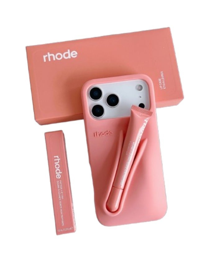 rhode Exclusive Soft Silicone Case for iPhone–Built-in Storage for Rhode Lipstick/Lip Gloss, Protective Phone Cover - Image 1
