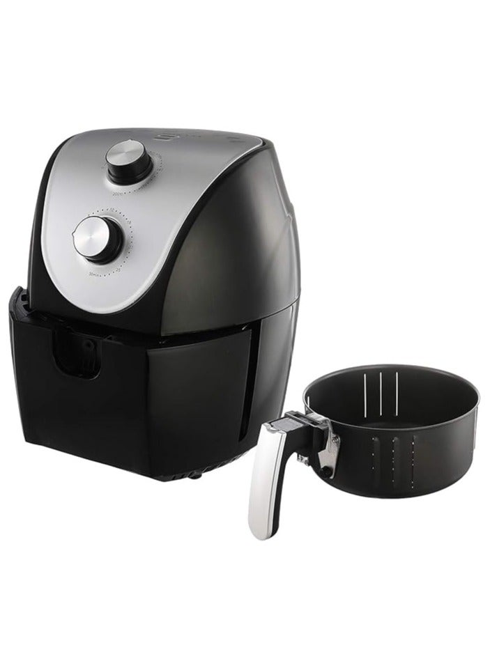 سوكاني مقلاة كهربائية بسطح غير لاصق من سوكاني - سعة 5.0 لتر، أسود ورمادي - جهد إمداد 220 فولت و50 هرتز - HB-8009، 1800.0 واط - Image 1