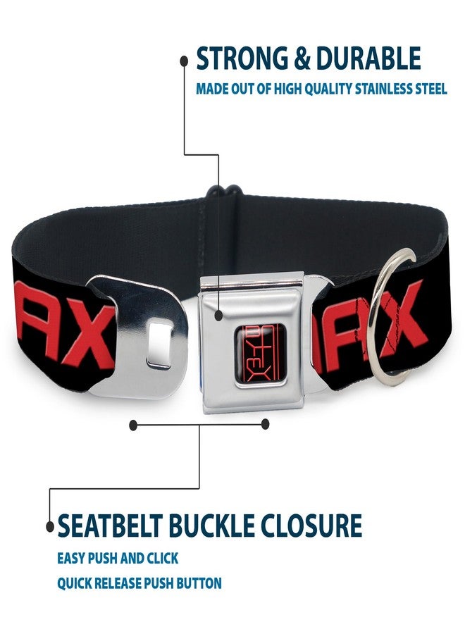 Buckle Down Buckle-Down Dog Collar Seatbelt Buckle Baymax Poses Black White Red Available In Adjustable Sizes For Small Medium Large Dogs, 1" Wide - Fits 15-26" Neck - Large - Image 4