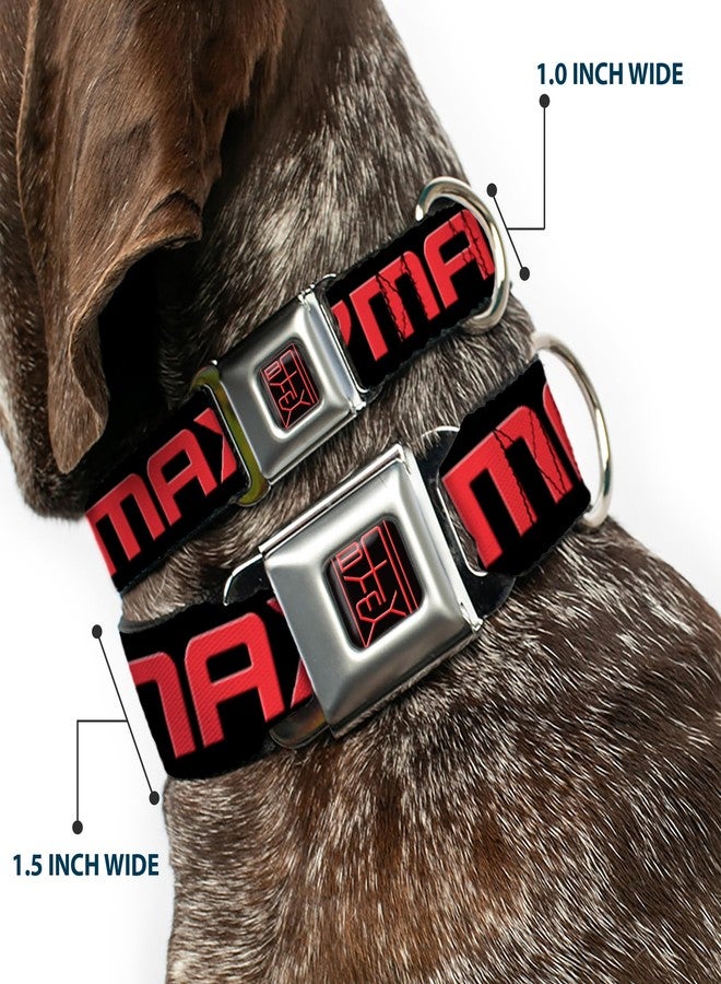 Buckle Down Buckle-Down Dog Collar Seatbelt Buckle Baymax Poses Black White Red Available In Adjustable Sizes For Small Medium Large Dogs, 1" Wide - Fits 15-26" Neck - Large - Image 2