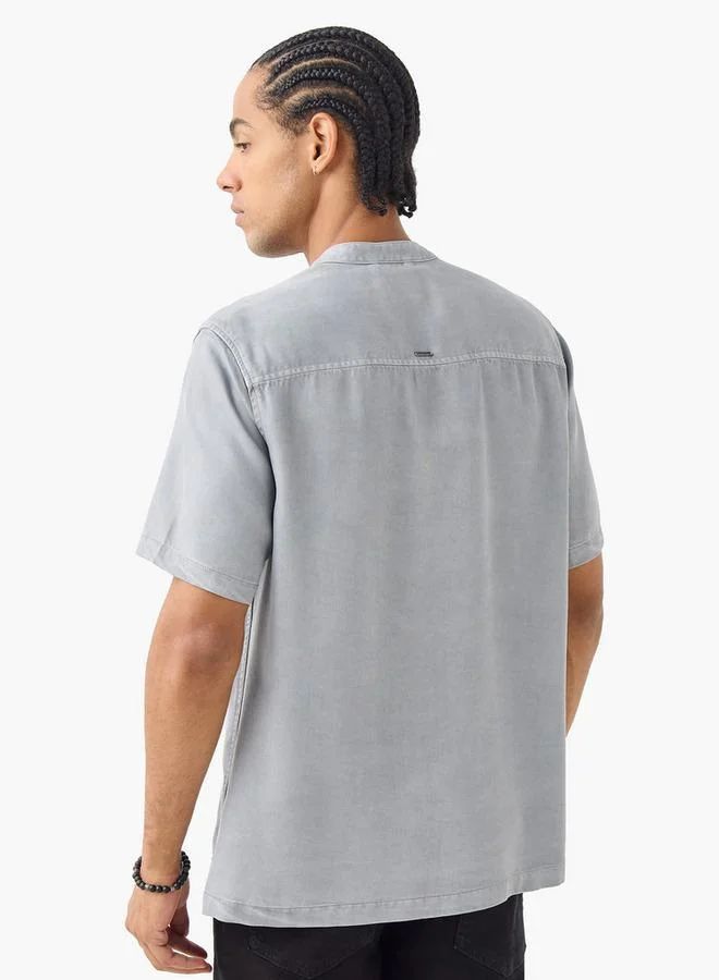 Lee Cooper  Lee Cooper Regular Fit Shirt with Chest Pocket for Men | Best Price UAE