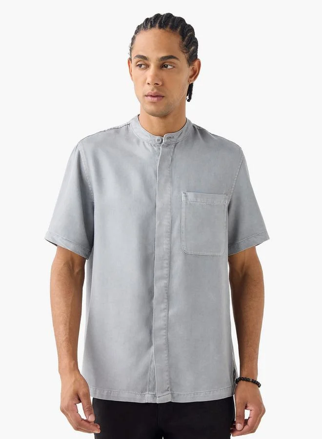 Lee Cooper  Lee Cooper Regular Fit Shirt with Chest Pocket for Men | Best Price UAE