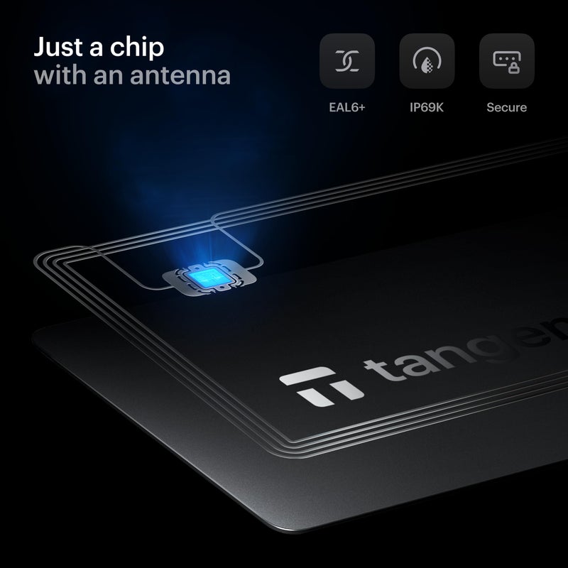 TANGEM Wallet Pack of 3 - Secure Crypto Wallet - Trusted Cold Storage for Bitcoin, Ethereum, NFT's & More Coins - 100% Offline Hardware - Image 3