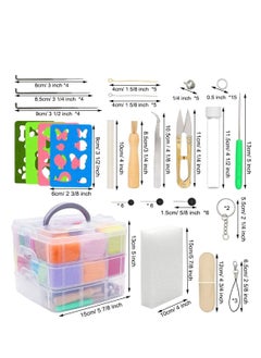 Excefore Needle Felting Kit 109 Pieces Set, Complete Tools and Supplies with Felt Wool 36 Colors, Needle Starter for DIY Craft Animal Home Decoration Birthday Gift  - Image 2