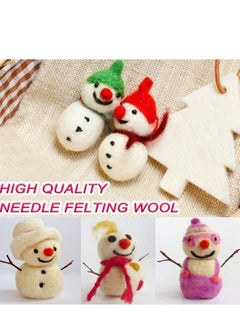 Excefore Needle Felting Kit 109 Pieces Set, Complete Tools and Supplies with Felt Wool 36 Colors, Needle Starter for DIY Craft Animal Home Decoration Birthday Gift  - Image 5