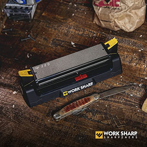 Work Sharp Benchstone Knife Sharpener, 3 sided for faster manual pocket or hunting knife sharpening - Image 2