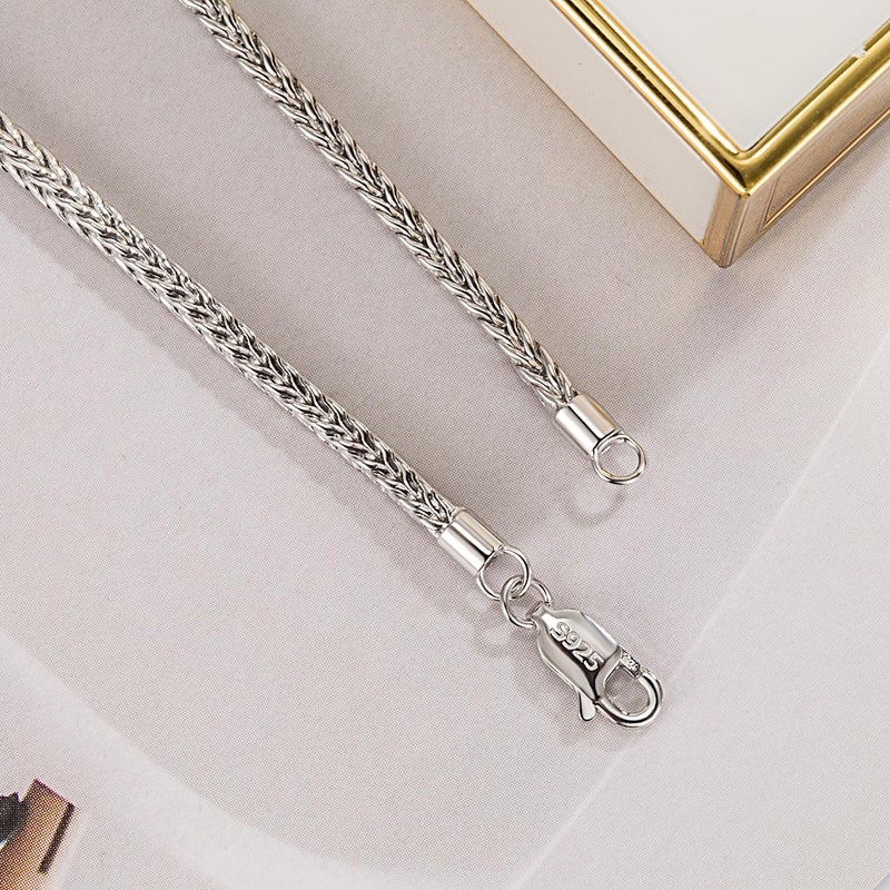 Dankadi Dainty 925 Sterling Silver Chopin Chain Bracelet Women Bohemian Stackable Figaro/Box/Snake Bracelet 2MM 5 "5.9" 6.3 "6.7" 7 "7.5" 8" Jewelry Gift (Silver, 6.3 inches) - Image 5