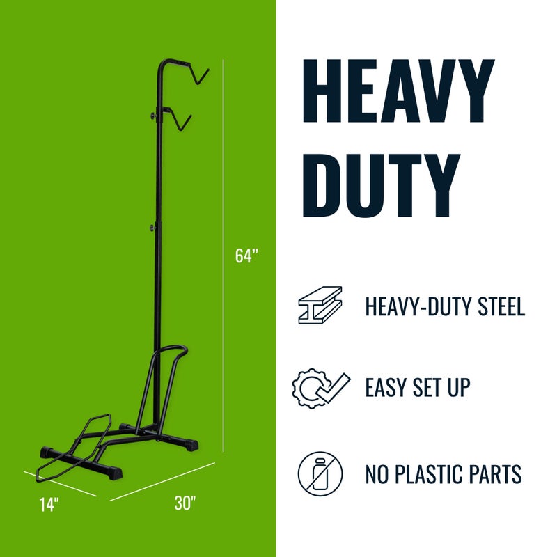 StoreYourBoard CycleStand Pro Vertical Bike Floor Stand, Indoor Bicycle Rack for Garage, Upright Bike Mount Storage, Holds MTB, Road, and Ebike Stand, Bike Parking Rack, Fits Tires up to 3.5â€³ - Image 3