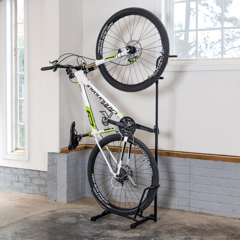 StoreYourBoard CycleStand Pro Vertical Bike Floor Stand, Indoor Bicycle Rack for Garage, Upright Bike Mount Storage, Holds MTB, Road, and Ebike Stand, Bike Parking Rack, Fits Tires up to 3.5â€³ - Image 1