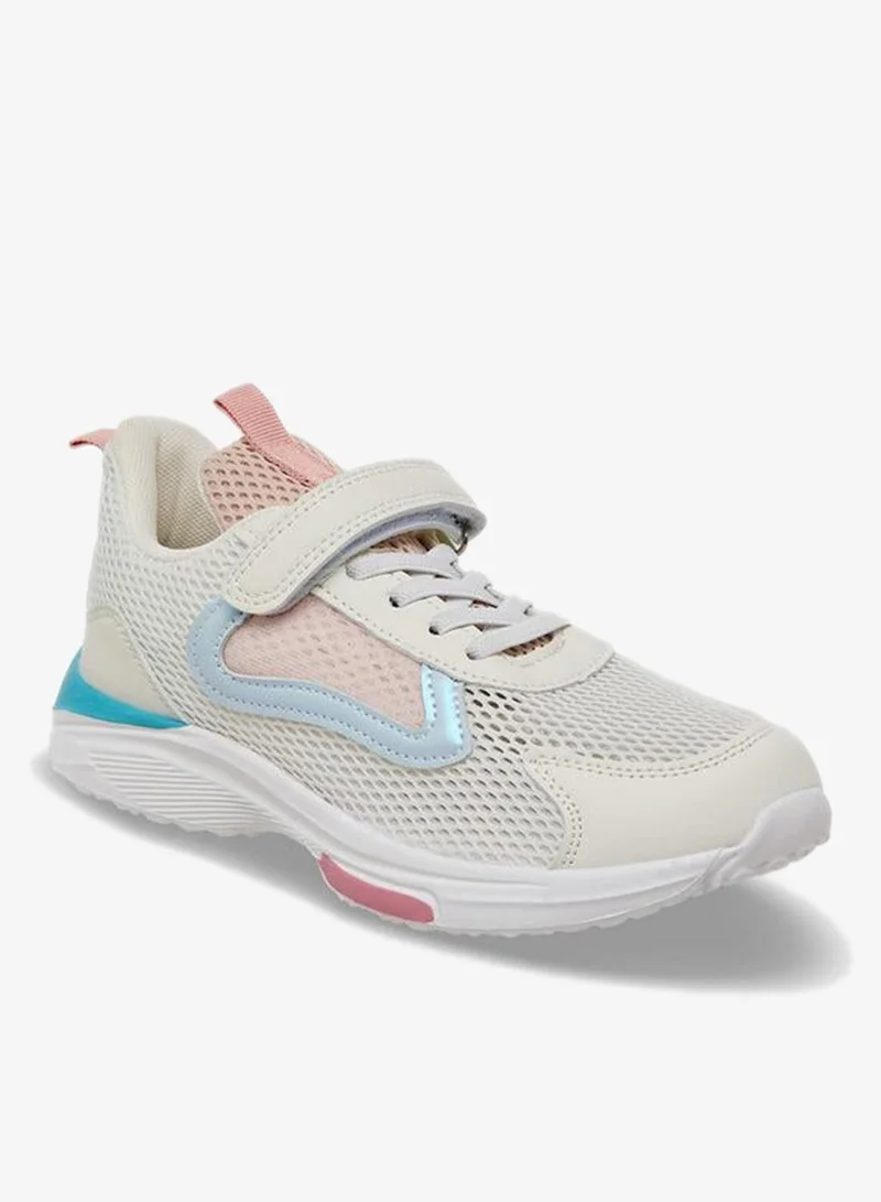 Flora Bella By Shoexpress Girls Panelled Hook & Loop Ankle School Sneakers