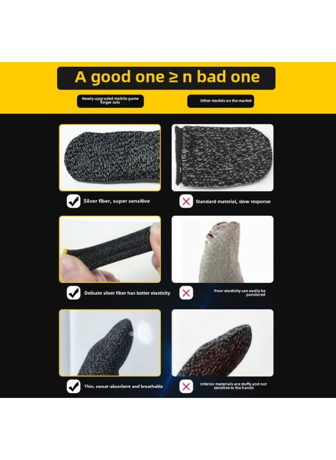 Generic Hand Tour Finger Patch Finger Cover Bee Set Heart Patch Chicken Artifact Five Finger Gloves Silver Carbon Double Finger In Stock-Product Color:Finger Carbon (1 Out Of 10)  - Image 3
