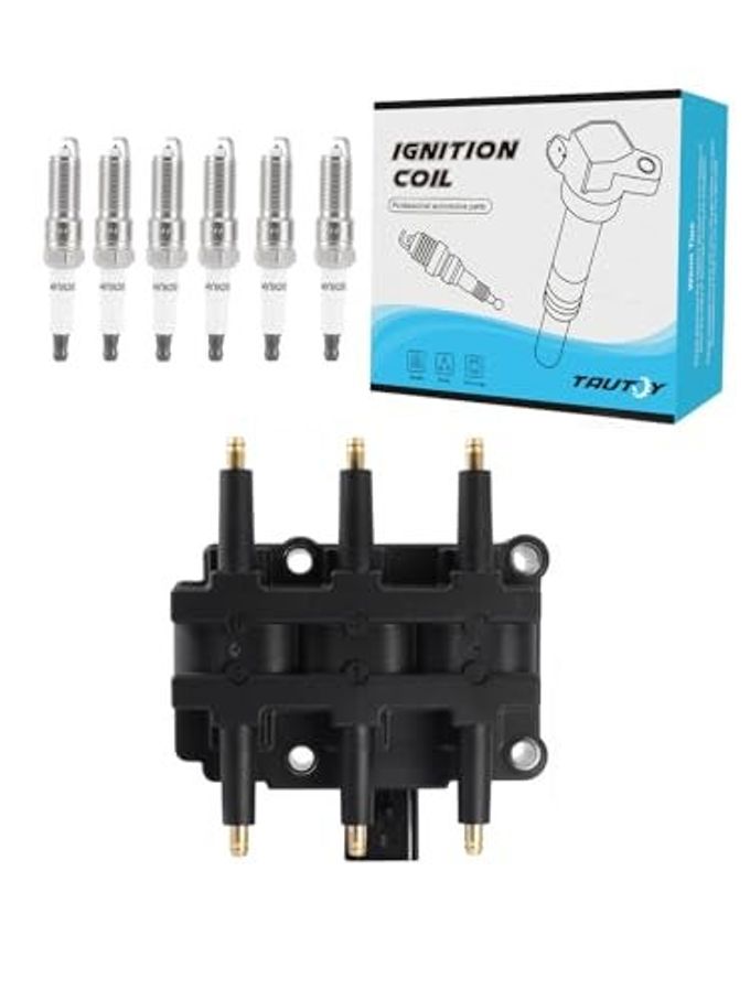 TAUTOY UF305 Ignition Coil Pack LZTR5AGP Spark Plug Iridium 6PCS (3.3L 3.8L) 2000-2011 For Chrysler Pacifica Town Country Voyager,for Dodge Caravan Grand Caravan,for Jeep Wrangler,for VW Routan - Image 4
