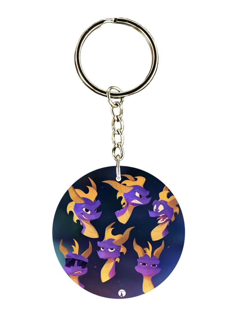 RKN Double Sided Spyro Printed Keychain
