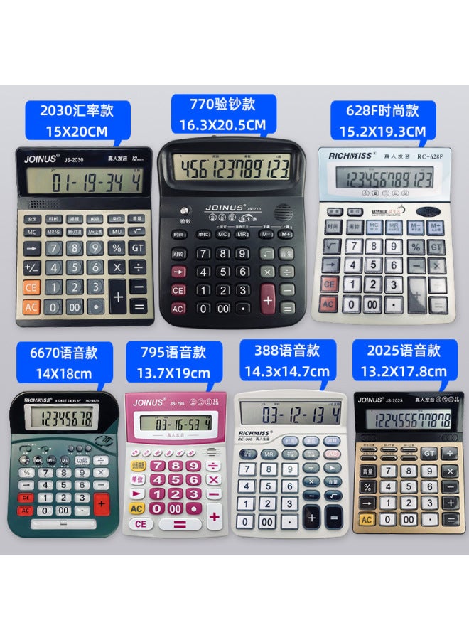 Large Voice Calculator Financial Office Supplies Student Accounting With Real-person Voice Computer