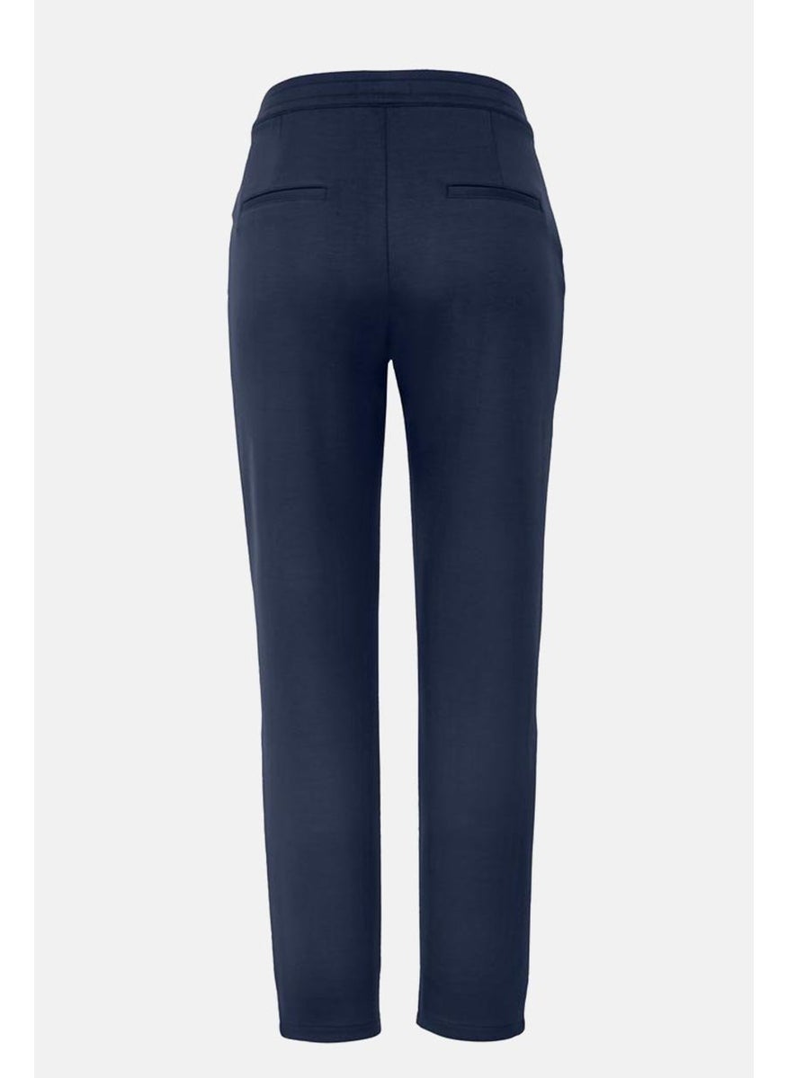 Tchibo Women Pull On Plain Pants, Navy  - Image 2