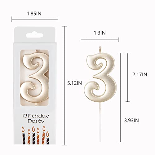 PHD CAKE 10-Count 0-9 Champagne Gold Number Birthday Candles, Number One Birthday, Champagne Number Candles, Party Celebration, Baby Showers - Image 5