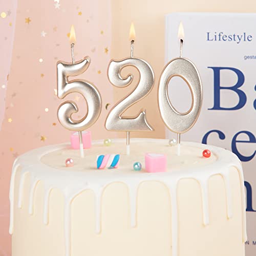 PHD CAKE 10-Count 0-9 Champagne Gold Number Birthday Candles, Number One Birthday, Champagne Number Candles, Party Celebration, Baby Showers - Image 2
