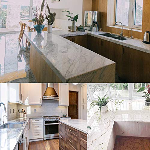 COSNIGHT Kitchen Backsplash Wall Protector Transparent Kitchen Oil Proof Sticker Self-Adhesive Film Removable Paper for Cupboard Household 15.7In×118In - Image 4