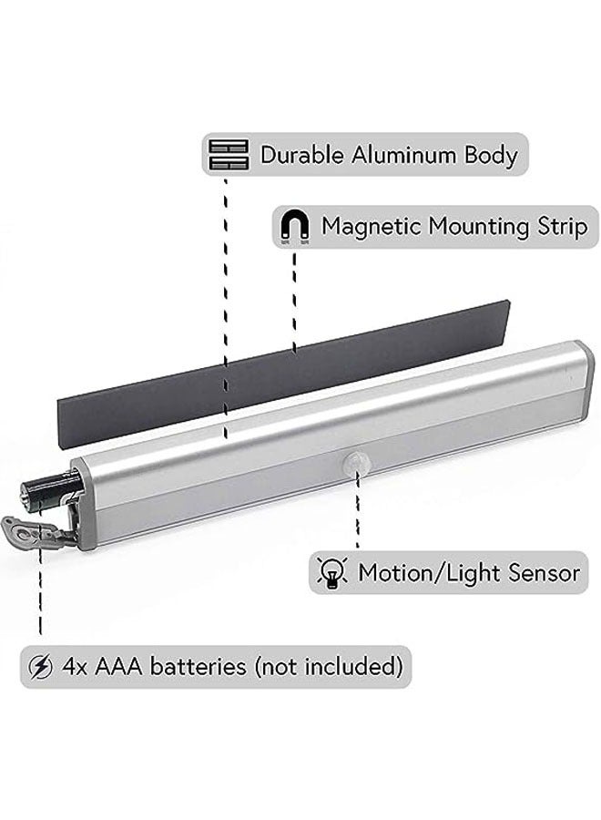 Arabest Motion Sensor Light Bar Night Light for Room, Stick-on Anywhere Wireless Battery Operated 10 LEDs Closet Lights Wardrobe Lighting LED Light(Warm White, 3 Pack) - Image 4