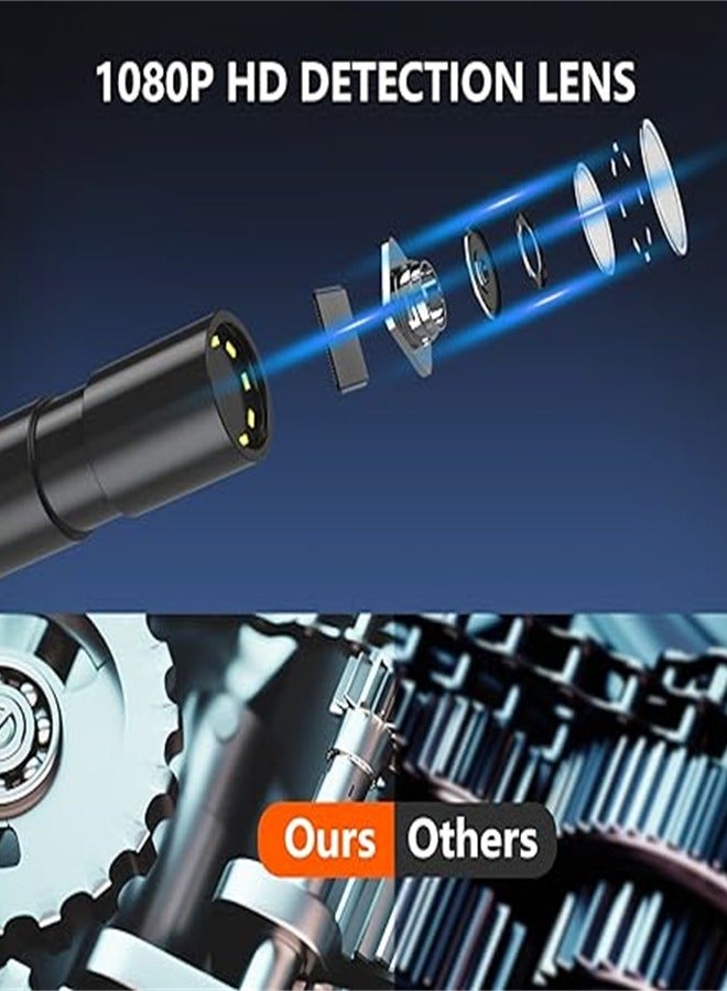 Loquat Internal Tube Borescope Camera with Light, IP68 Waterproof Borescope, 1080 HD Inspection Camera Serpentine Camera, 16.5ft Borescope Camera, Men's Gadget (2.8 inch) - Image 2