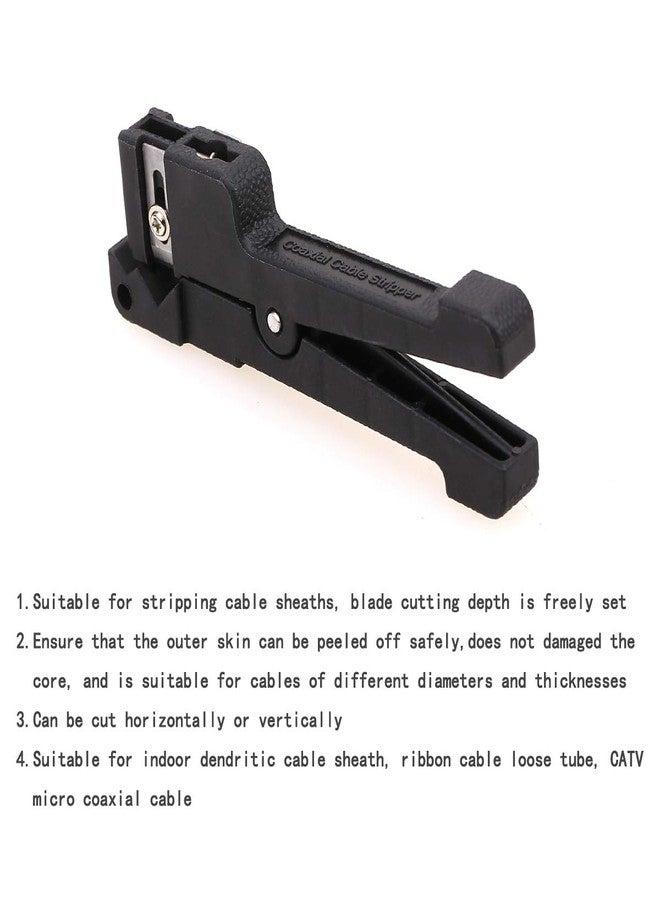 KELUSHI Fiber Optic Tool 45-165 Fiber Loose Tube Transverse Fiber Optic Buffer Tube Coaxial Cable Stripper Coax Stripping Hand Tool - Image 2