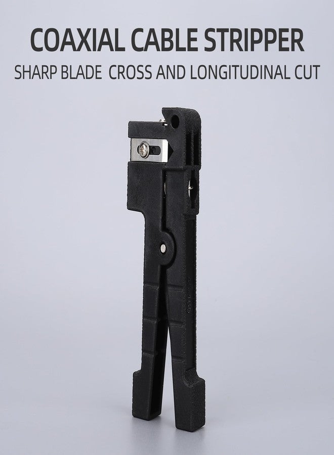 KELUSHI Fiber Optic Tool 45-165 Fiber Loose Tube Transverse Fiber Optic Buffer Tube Coaxial Cable Stripper Coax Stripping Hand Tool - Image 3