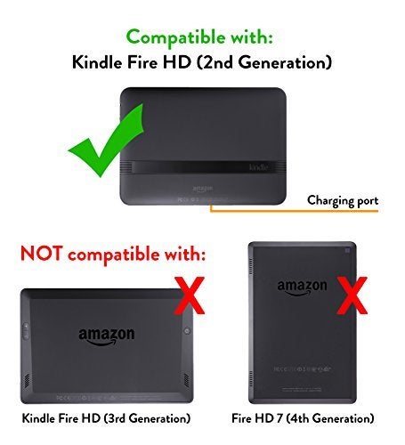 BUILT Slim Cover for Kindle HD 7, Gridlock (will only fit 2nd generation) - Image 3