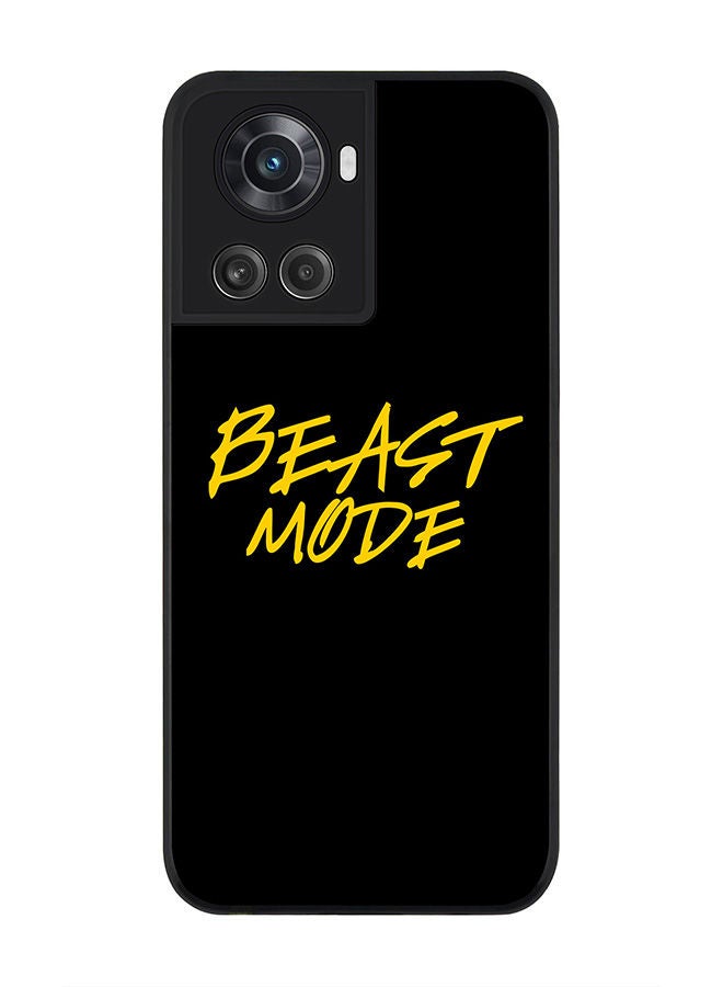Stylizedd Rugged Black edge case for OnePlus 10R 5G/OnePlus Ace 5G Slim fit Soft Case Flexible Rubber Edges Anti Drop TPU Gel Thin Cover - Beast Mode - Image 1