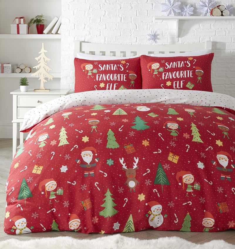Bedlam Elf  SantaEasy Care Duvet Cover Set Polycotton Multicolour King