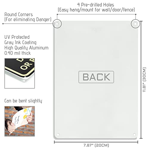 Bestylez Please Deliver All Packages to Back Door Right Arrow - Bestylez Delivery Sign for Outdoor Use 12" * 8" (148) - Image 2