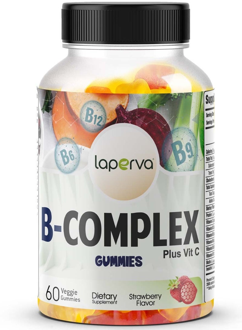 Laperva فيتامين ب المركب بنكهة الفراولة 60 جومي