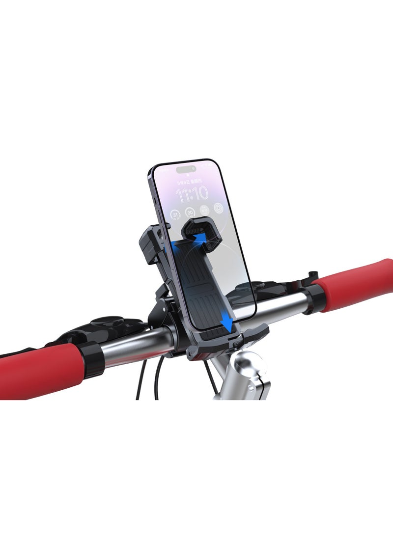 Generic Riding Stand, Bicycle Phone Holder, Motorcycle Navigation Electric Bike Holder, Suitable For 4.5-Inch To 7.1-Inch Smartphones, Black  - Image 3
