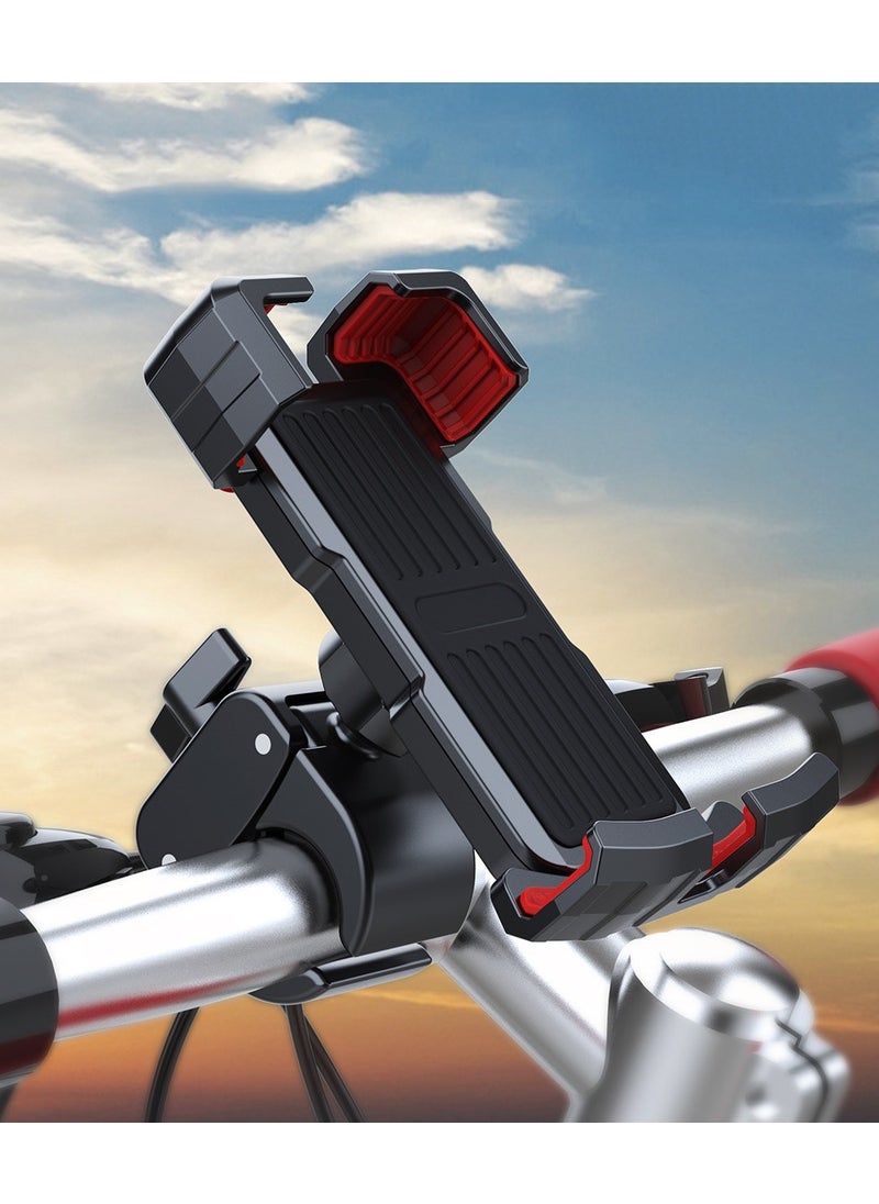 Generic Riding Stand, Bicycle Phone Holder, Motorcycle Navigation Electric Bike Holder, Suitable For 4.5-Inch To 7.1-Inch Smartphones, Black  - Image 5