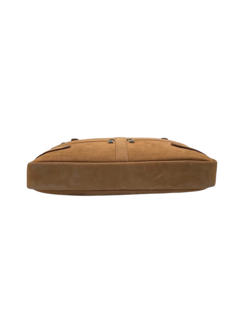 LAVERI LEATHER حقيبة لاب توب لافيري للرجال - حقيبة جلدية للرسائل للمكتب - تناسب حتى لاب توب بحجم 15 إنش - حقيبة كتف مع عدة أقسام - حقيبة جلدية تنفيذية للعمل/السفر/الاستخدام اليومي - 2872 - Image 5