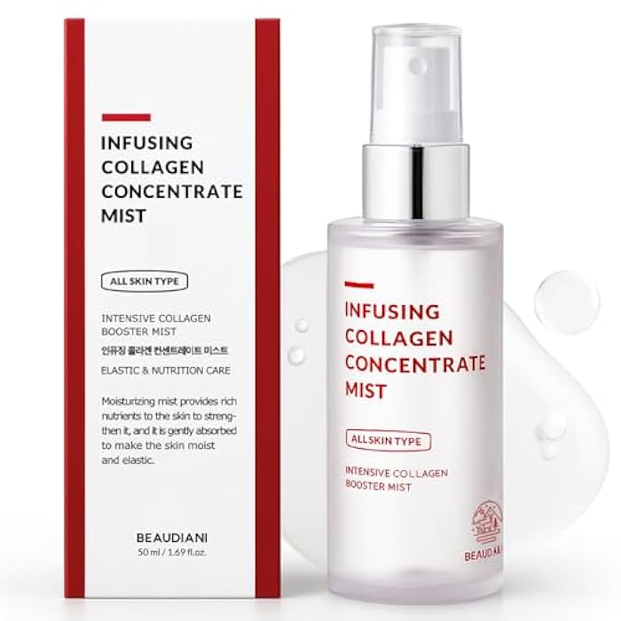 BEAUDIANI Collagen Facial Mist – Hydrating & Firming Spray for Face, Anti-Wrinkle Korean Skincare, Daily Moisturizer & Skin Tightening Mist with Nourishing Collagen (1.69 fl oz) - Image 1