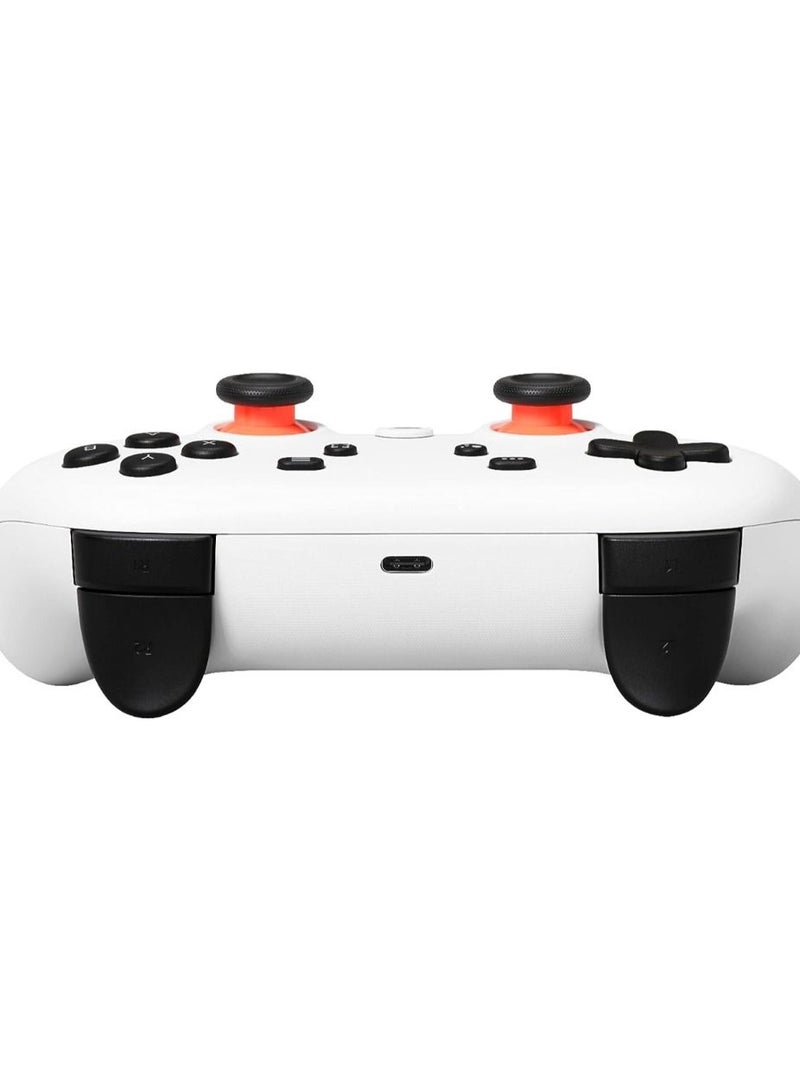 Google Stadia H2B White Wired, Wireless Premiere Edition Video Gaming Controller - Image 3